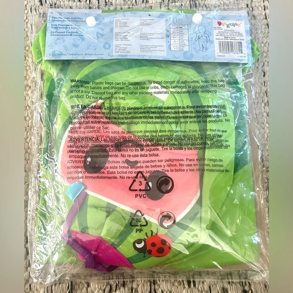 New Infant Toddler Cocomelon Costume 12-18 months‎
